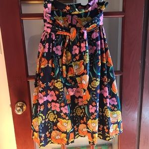 Corey Lynn Calter Colourful Floral Midi Skirt